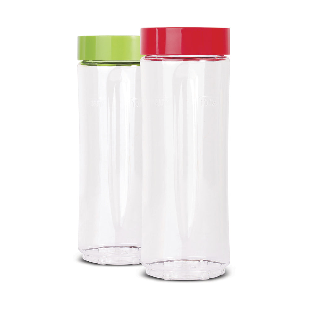 Image of Euro Cuisien Personal Blender Bottles with Lid - 10 oz. - 2 Pack (GYM2)