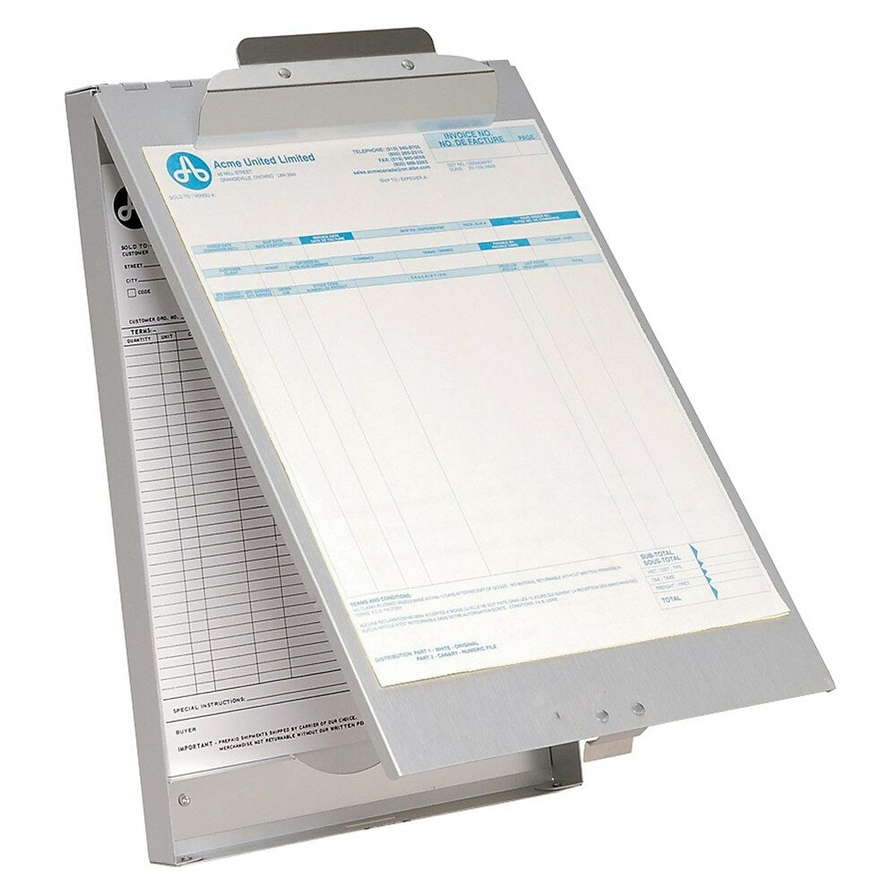 Image of Westcott Letter Size Top Hinged with Outer Clip Aluminum Sheet holders, 6 Pack