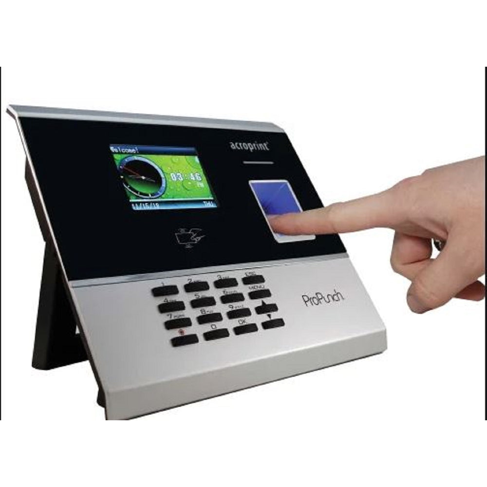 Image of Acroprint Propunch Biometric Clock Bundle With Time & Attendance Software