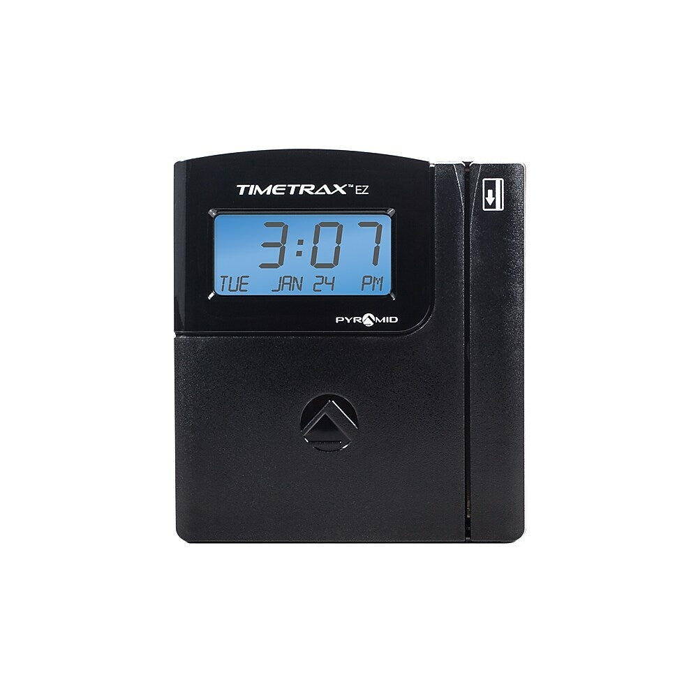 Image of Pyramid Time Systems TimeTrax EZ Series 50 Employee Base Package Software Based Swipe Card Time Clock System, Black (TTEZEK)