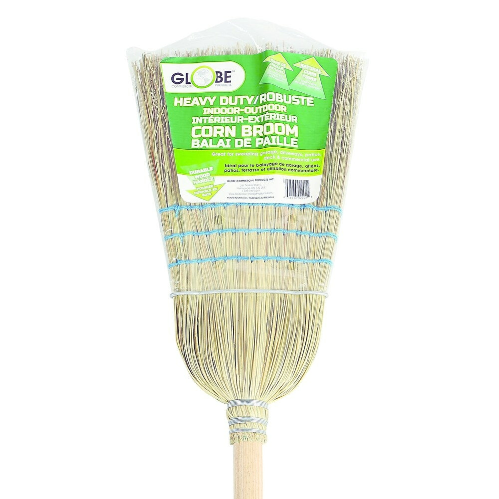 Image of Globe Industrial Corn Broom, 12 Pack (4001)