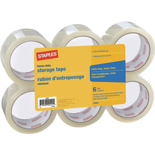 Ruban d'emballage robuste 3M Scotch avec dévidoir pour expédition/ déménagement/entreposage, transparent, 48 mm x 35 m