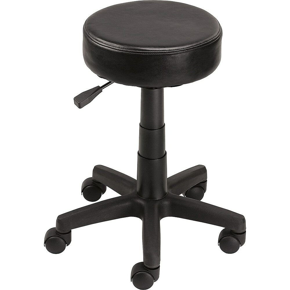 Tabouret à roulettes siège selle ergonomique noir deluxe - La