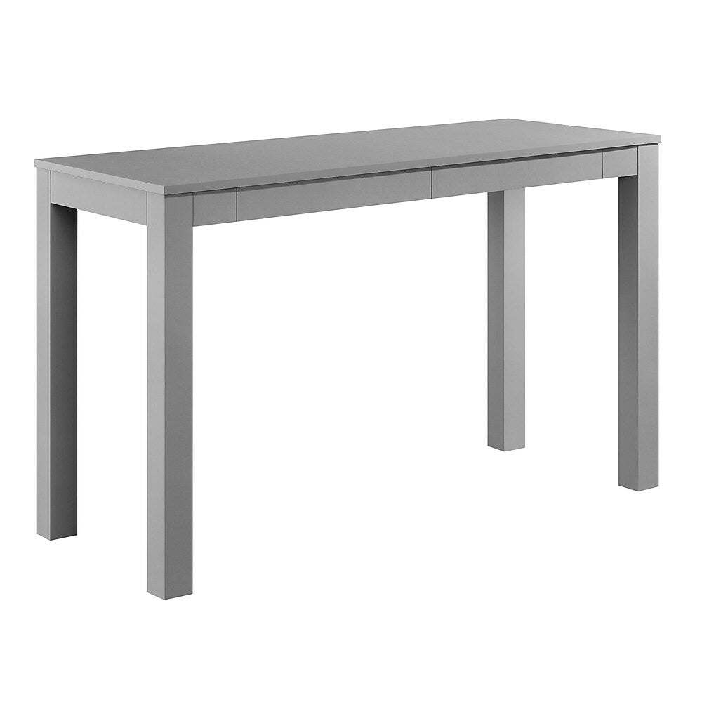 Image of Altra Large Parsons Desk with 2 Drawers, Grey (9889096COM)
