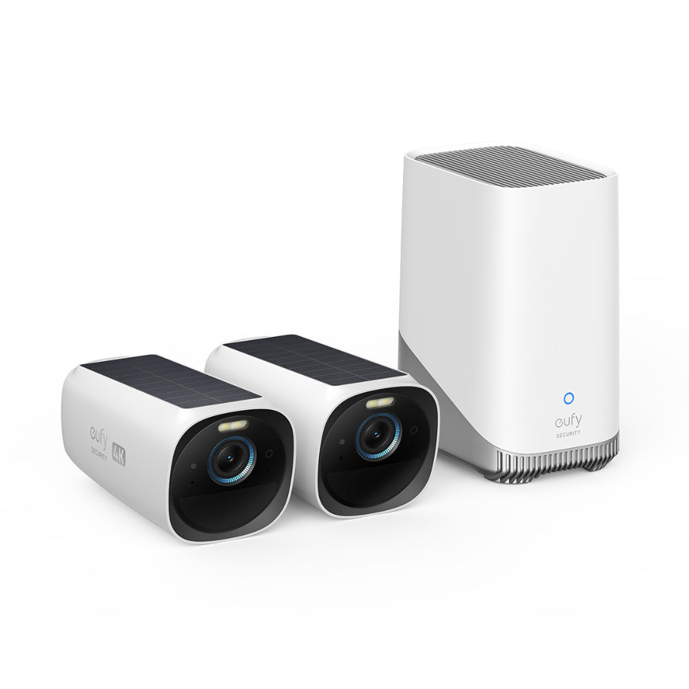 Image of eufy Security eufyCam 3 2-Camera Wireless 4K Surveillance System - White