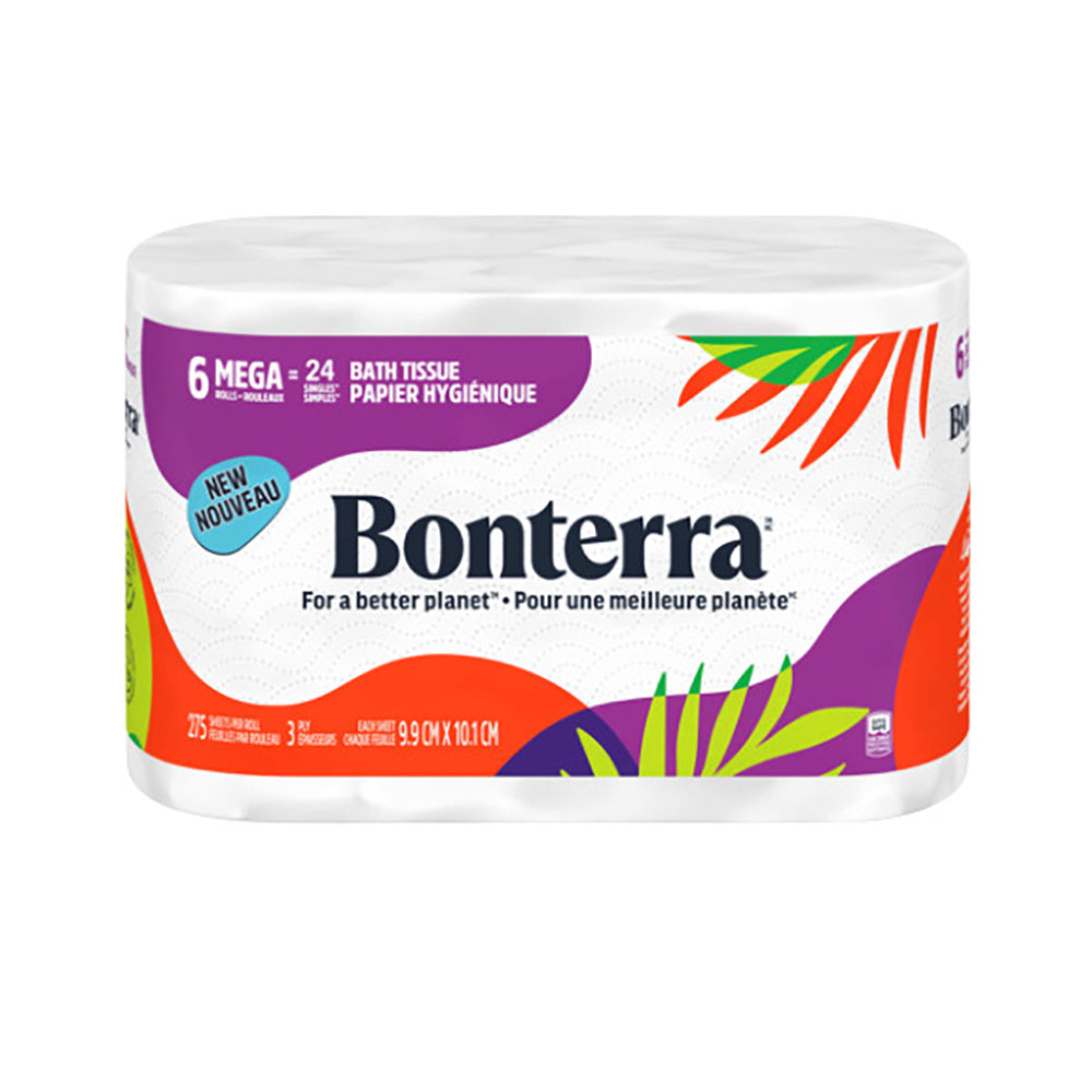 Image of Bonterra Bath Tissue Mega - 6 Pack