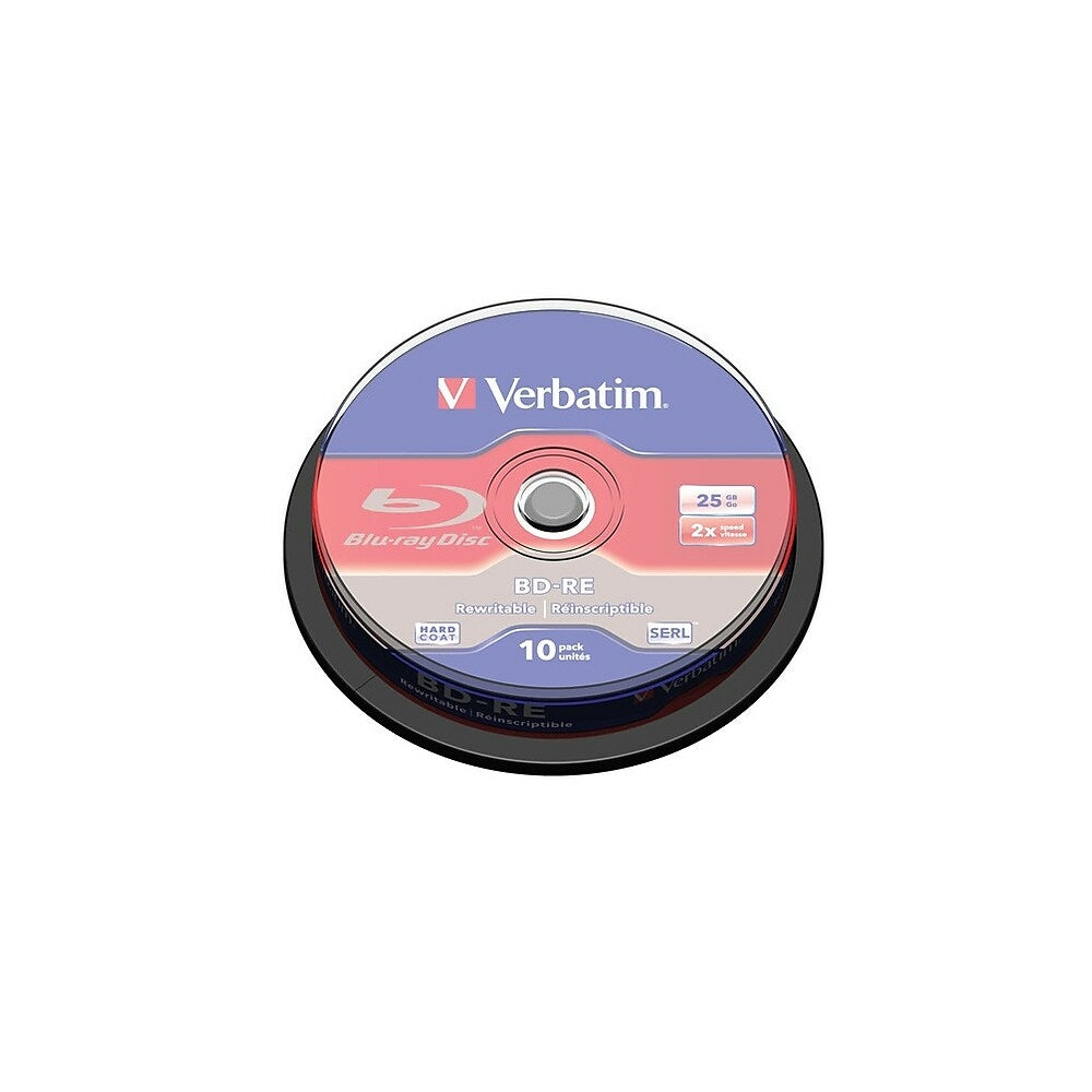 Image of Verbatim Re-Writable Blu-ray Discs, 10 Pack