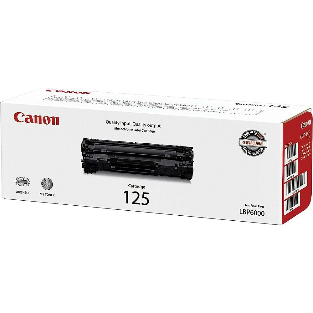 Image of Canon 125 Black Toner Cartridge (3484B001)