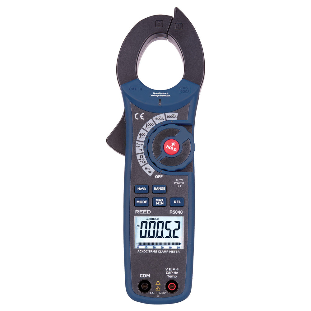 Image of REED Instruments R5040 1000A True RMS AC/DC Clamp Meter with NCV
