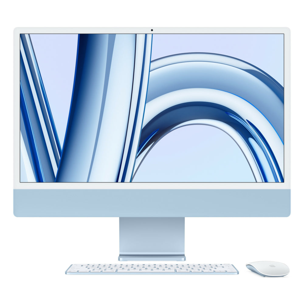 Image of Apple iMac 24" - Apple M3 Chip - 8 Core GPU - 256 SSD - 8 GB Unified Memory - Blue - English