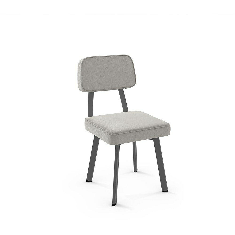 Amisco Clarkson Grey Metal Chair with 