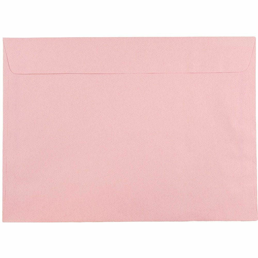 Image of JAM Paper Booklet Envelopes - 9" x 12" - Baby Pink - 25 Pack