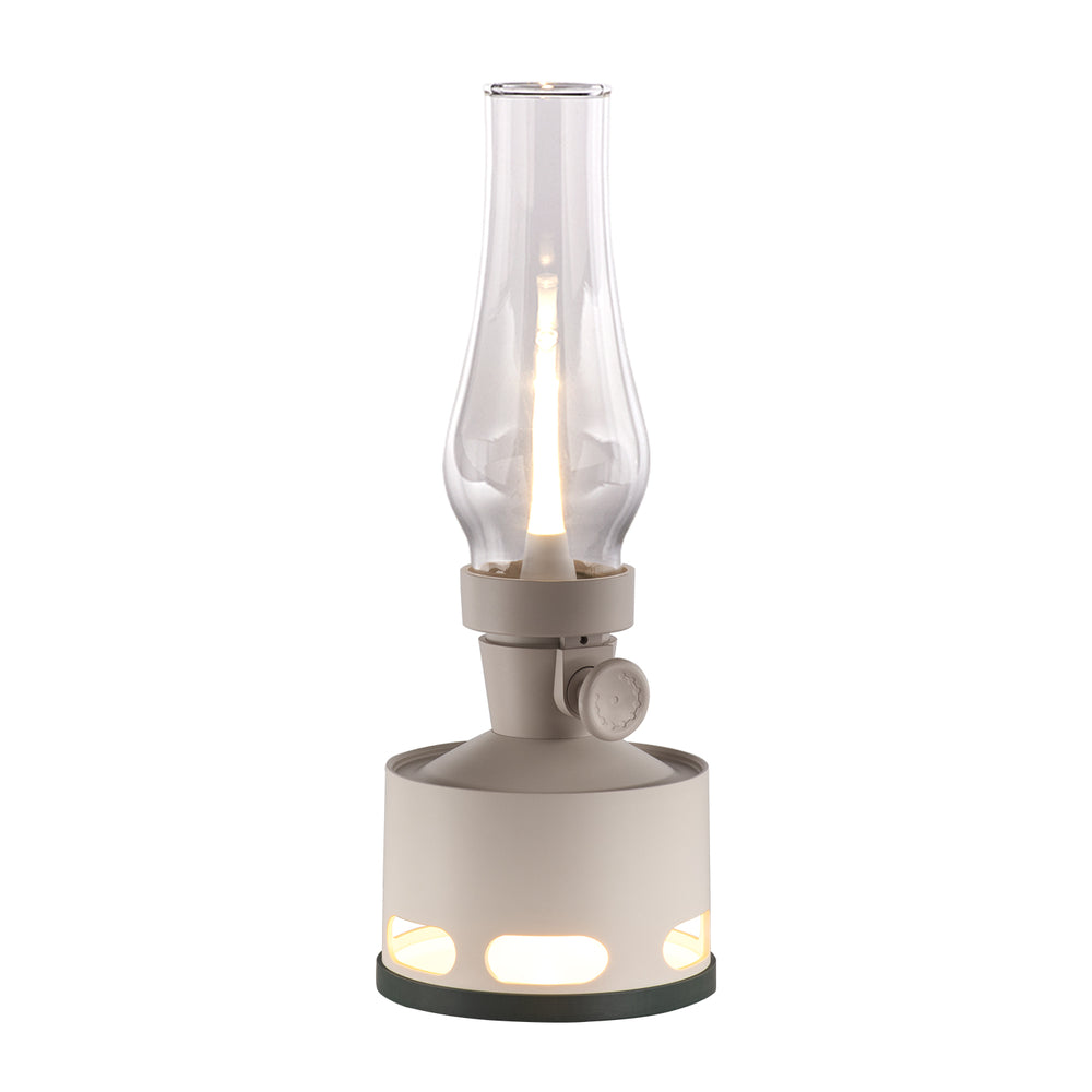 Image of TuBICen Old Days LED Portable Table Lamp - Magnolia/Clear Glass