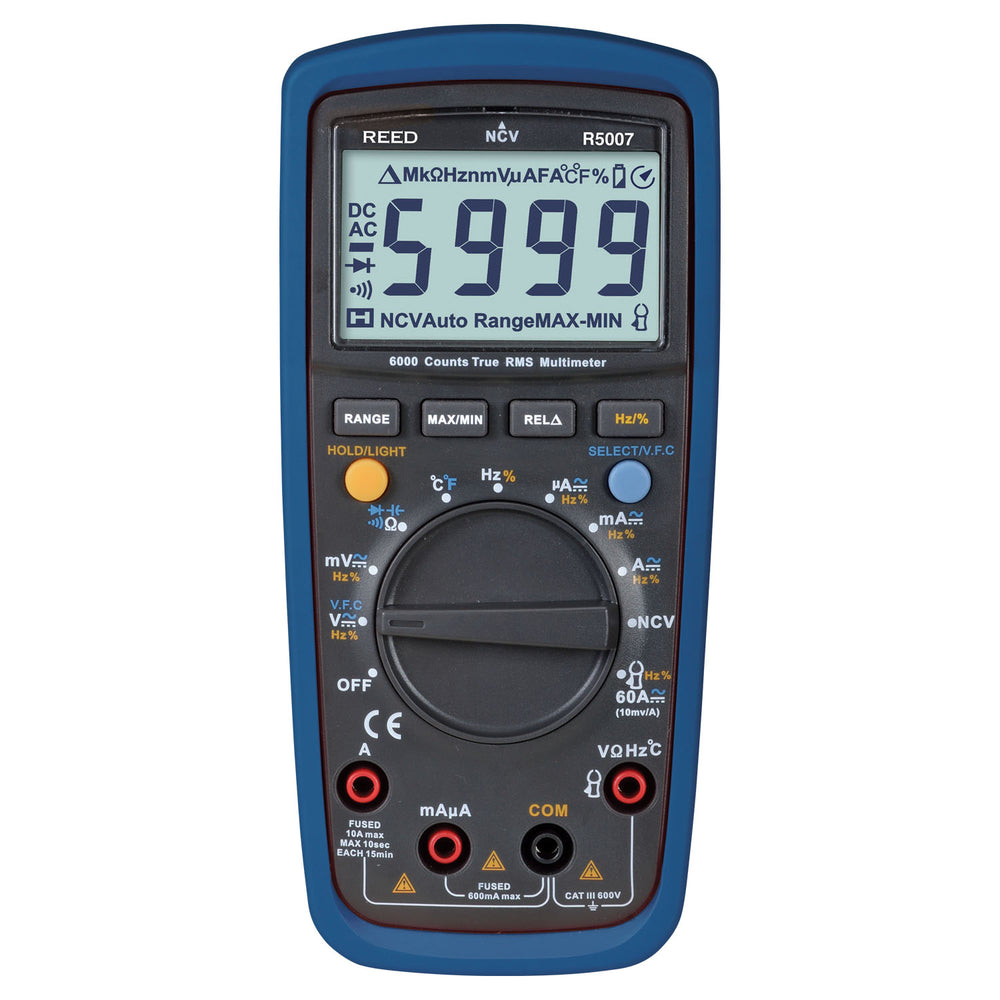 Image of REED R5007-NIST TRMS Digital Multimeter with Non-Contact Voltage Detector