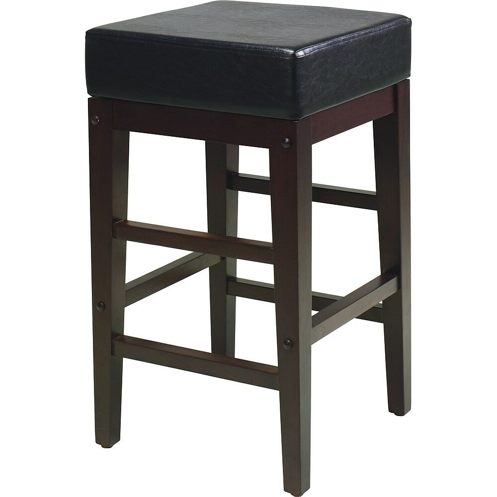Image of Office Star Barstool, 25" Square, Espresso, Brown