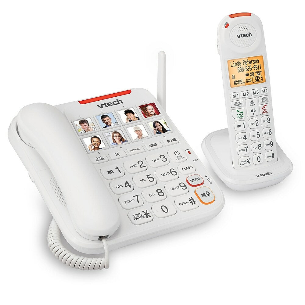 Image of VTech Amplified Corded/Cordless Phone with Answering System (SN5147)