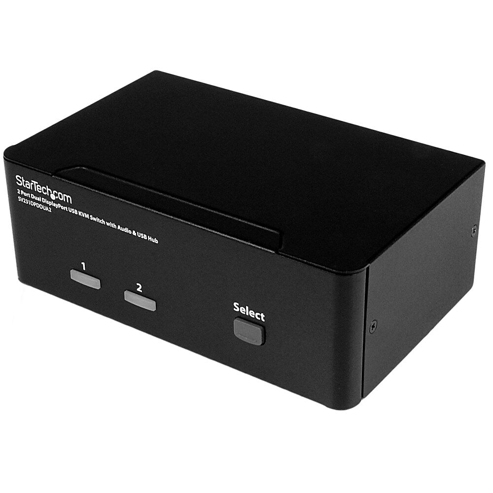 Image of StarTech 2-Port DisplayPort Dual-Monitor KVM Switch, 4K 60 Hz (SV231DPDDUA2)