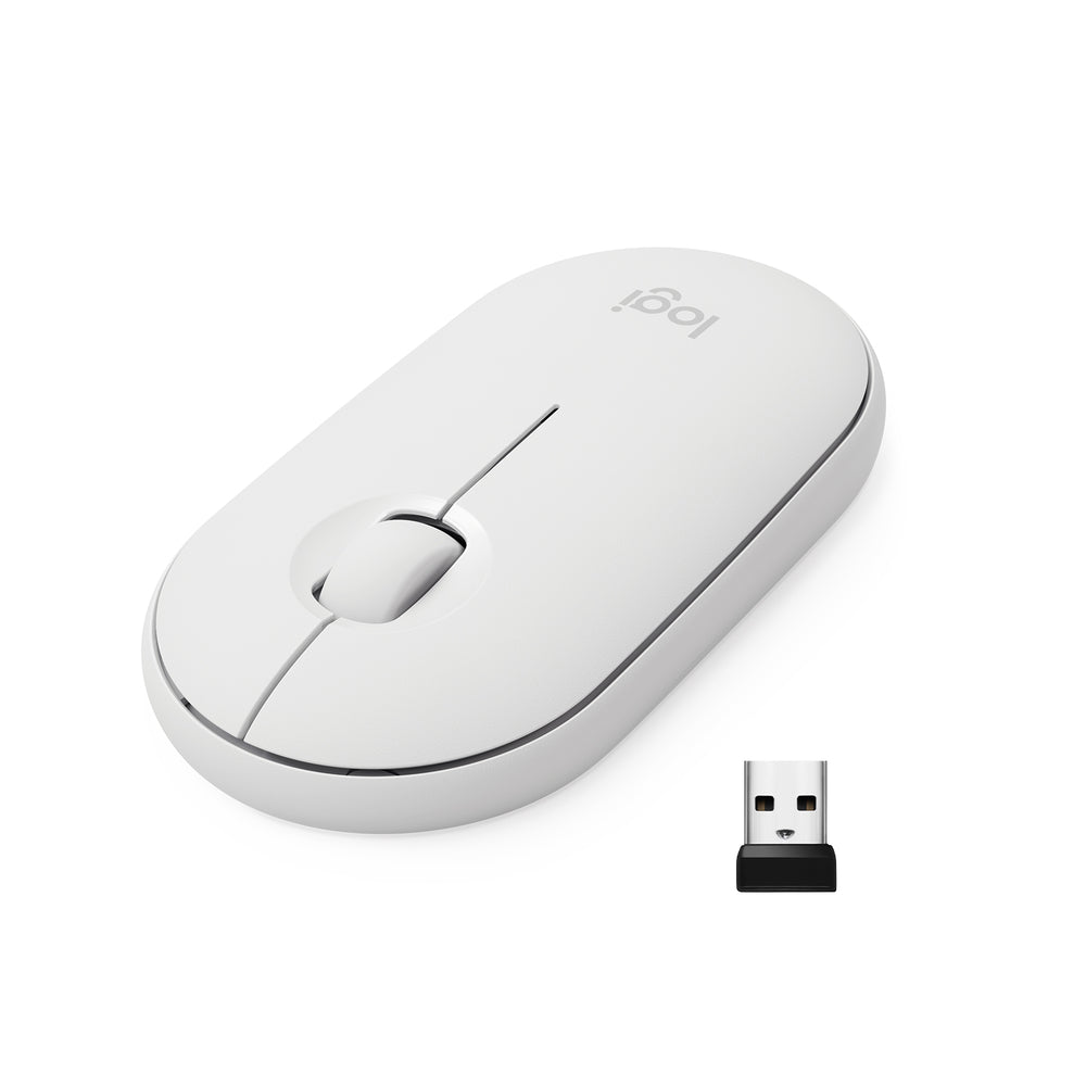 Image of Logitech Pebble M350 Wireless Mouse - White
