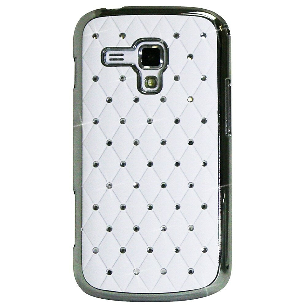 Image of Exian Embedded Crystals Case for Samsung Galaxy Ace 2X - White