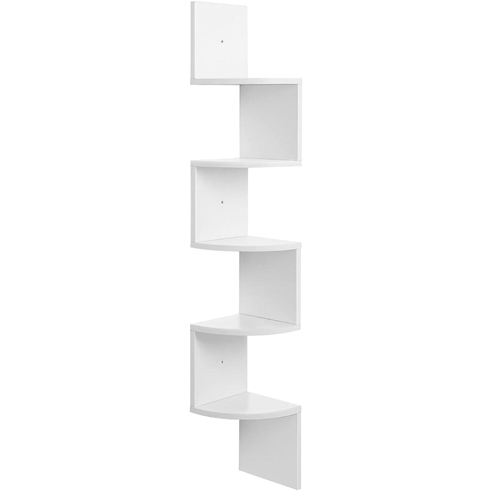 Image of Vasagle Floating Corner Shelf - White