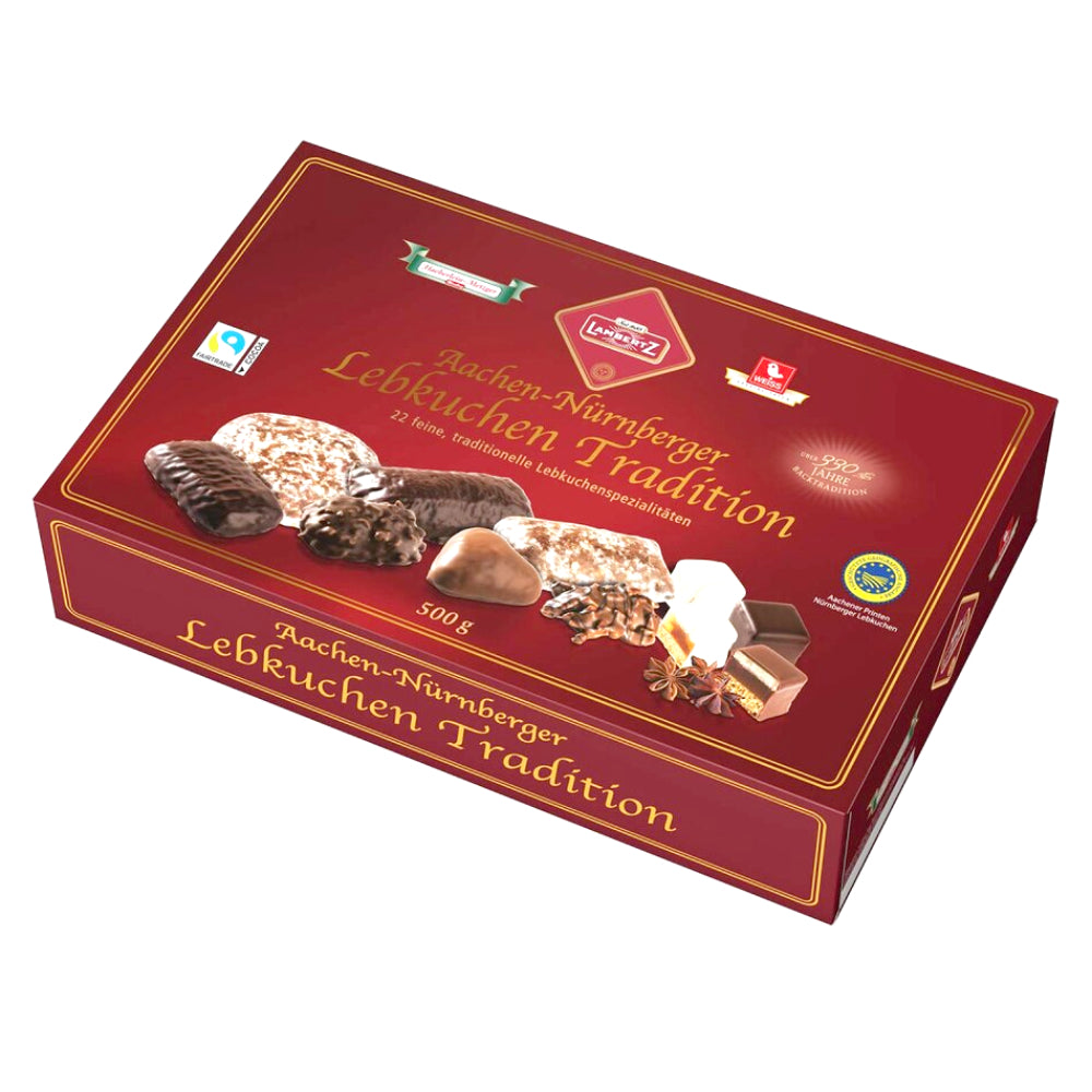 Image of Lambertz Lebkuchen Tradition Gingerbread Biscuit Assortment - 500g