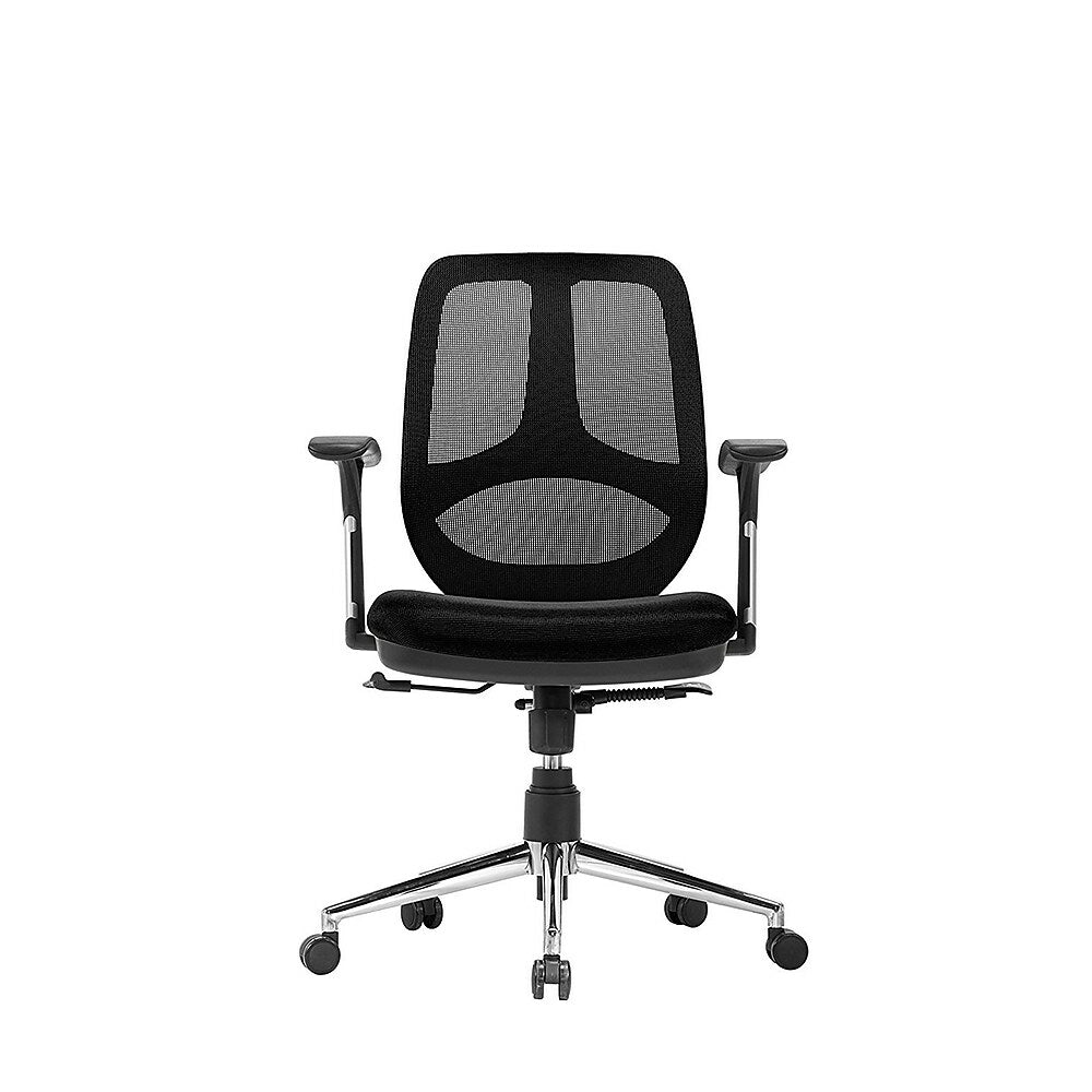 Image of Nicer Furniture Task Office Chair Without Headrest, Black