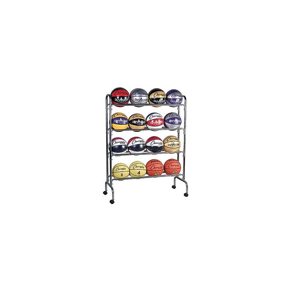 Image of Champion Sports Ball Cart, 4 Tier