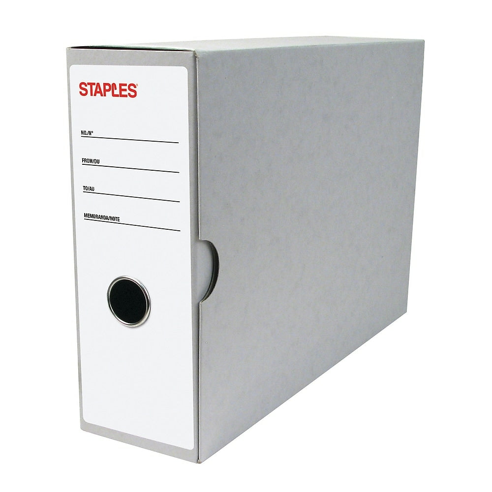 Image of Staples Binding Case - Legal #3, White, 6 Pack