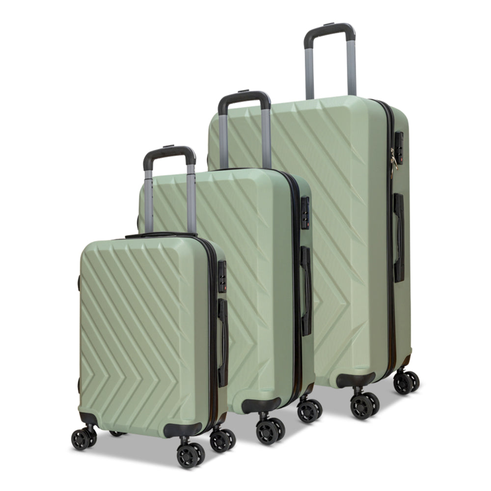 Image of Nicci Highlander 3-Piece Luggage Set - Winter Sage