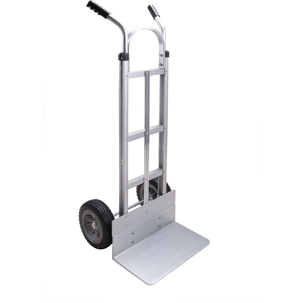 Image of Kleton Knocked Down Hand Truck, Dual Handle, Aluminum, 52" Height, 500 Lbs. Capacity (MN032)