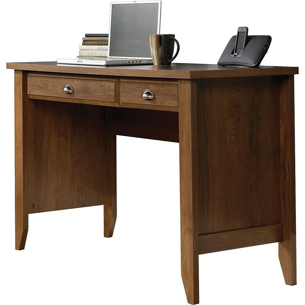 Image of Sauder Shoal Creek Computer Desk, Oiled Oak, Brown
