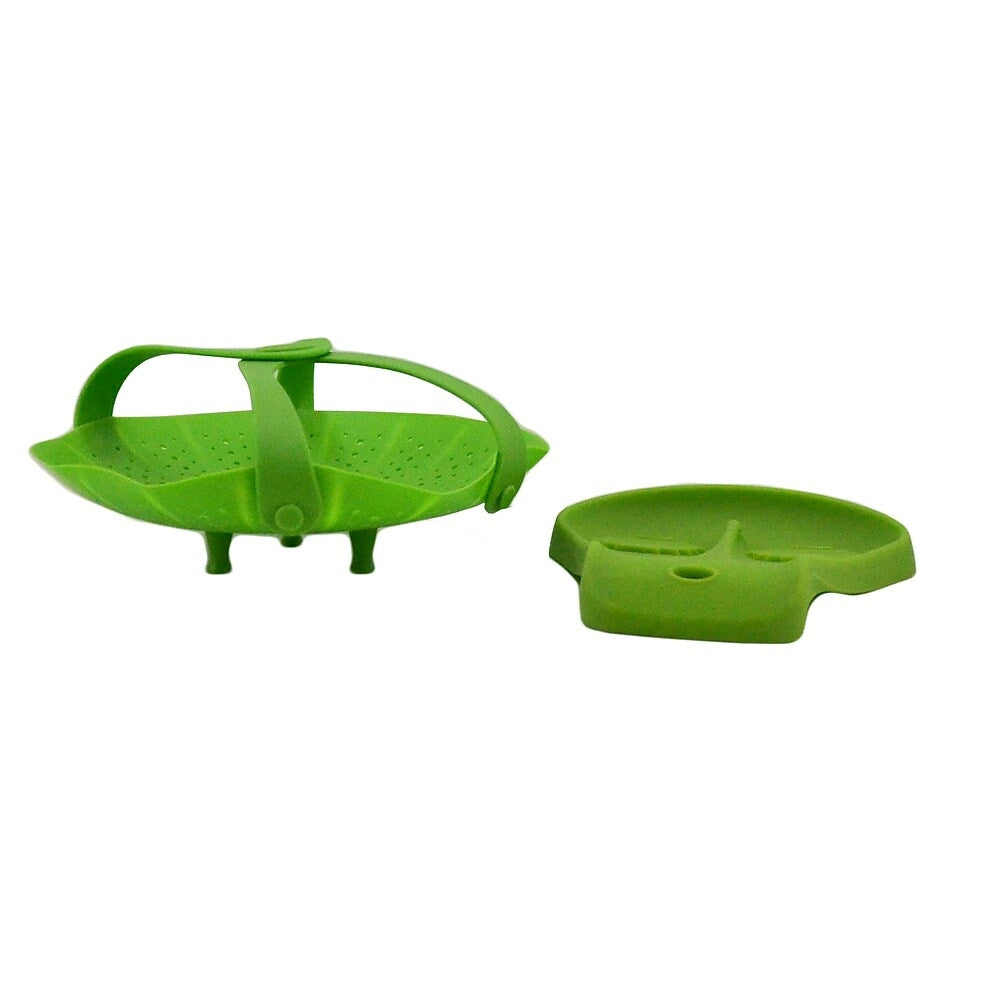 Image of Trudeau Silicone Vegetable Steamer and Dual Spoon Rest Set