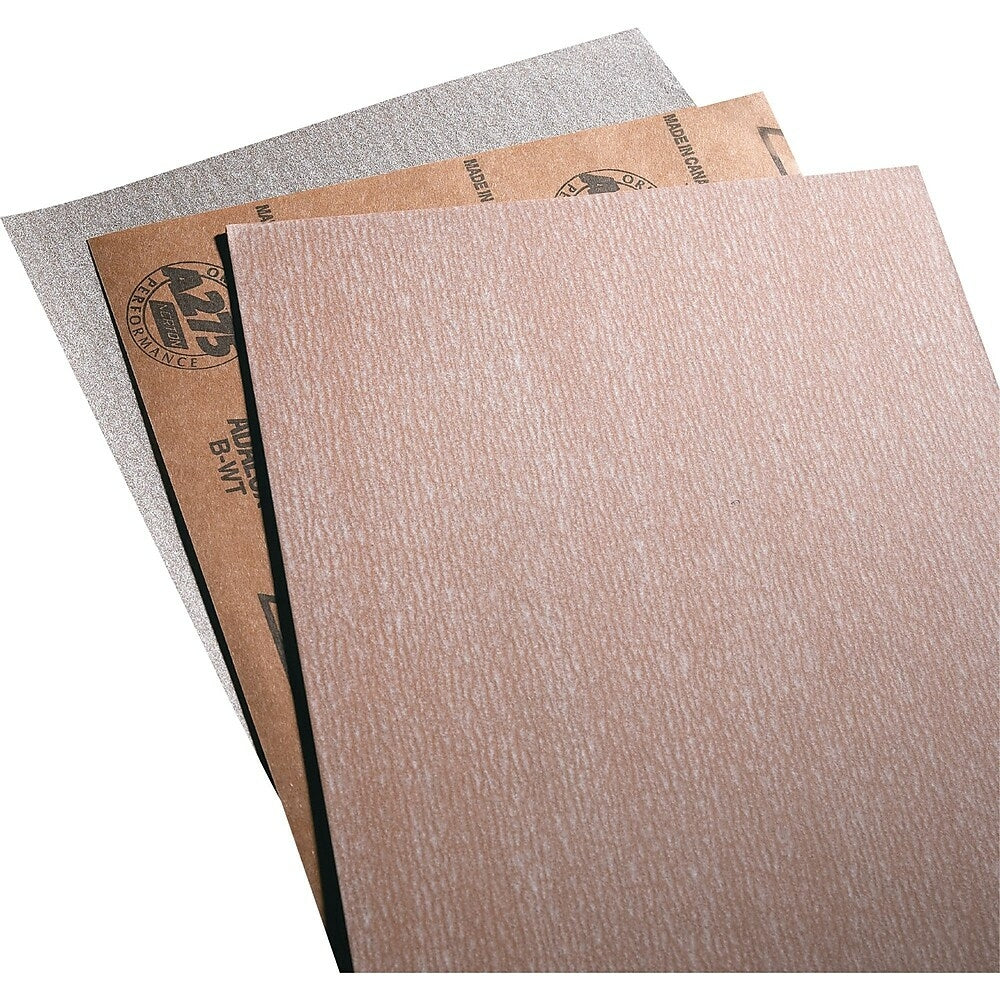 Image of Norton Sandpaper, Paper Sheets - No-Fil Adalox A275, 9" x 11", 120 Grit, Aluminum Oxide - 100 Pack