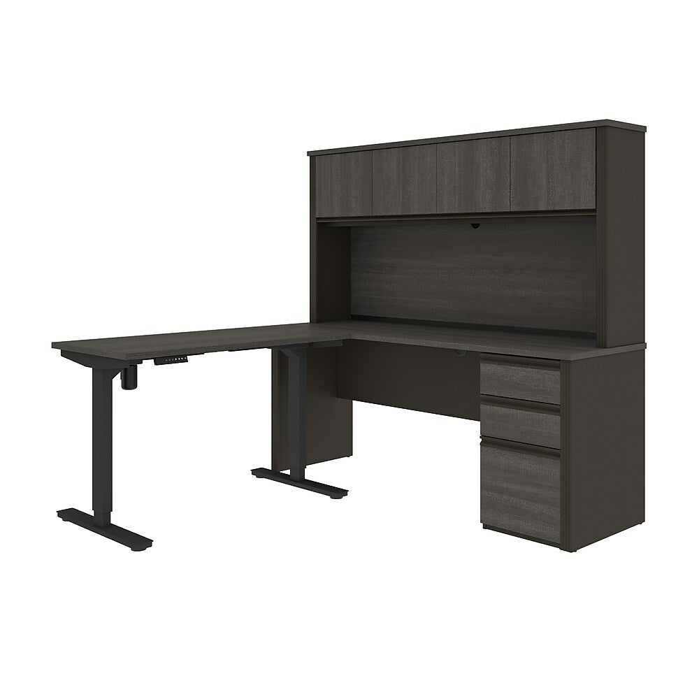 gaming computer desk with hutch