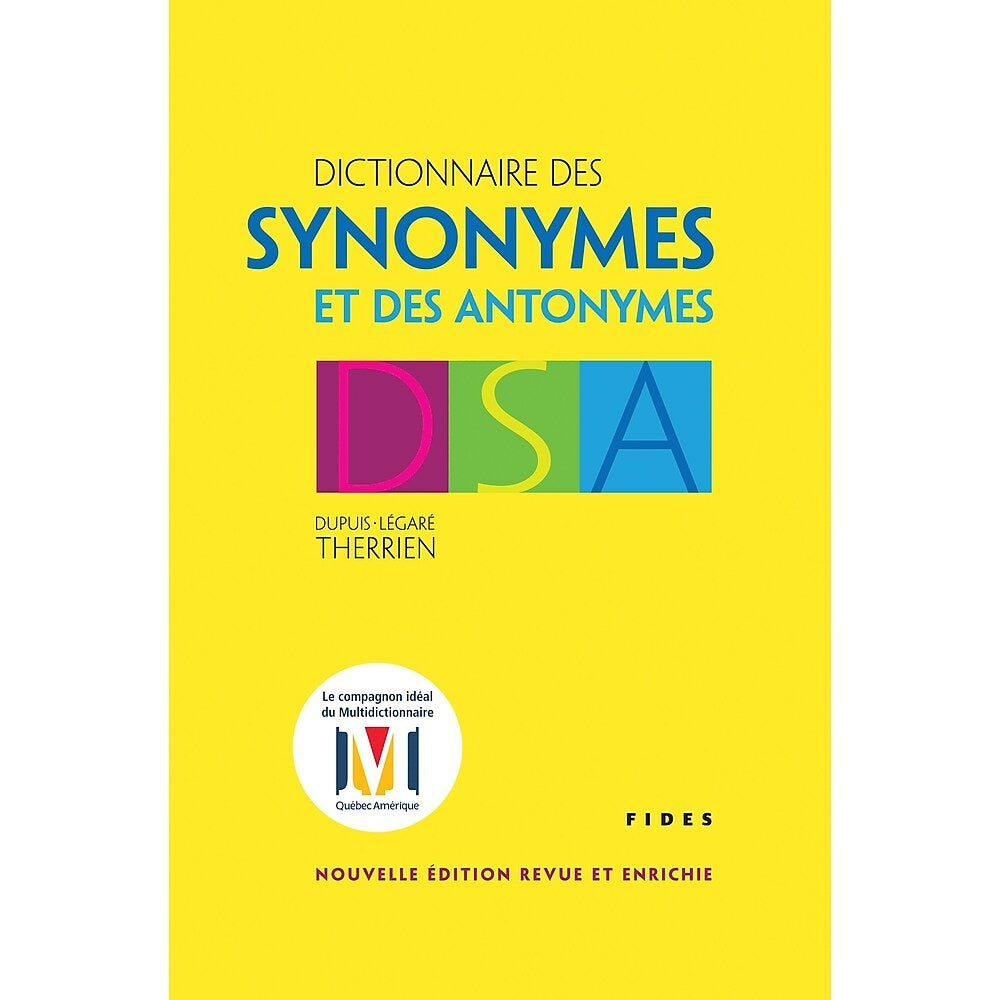 Image of French Reference Book - Fides Dictionnaire Des Synonymes Et Des Antonymes