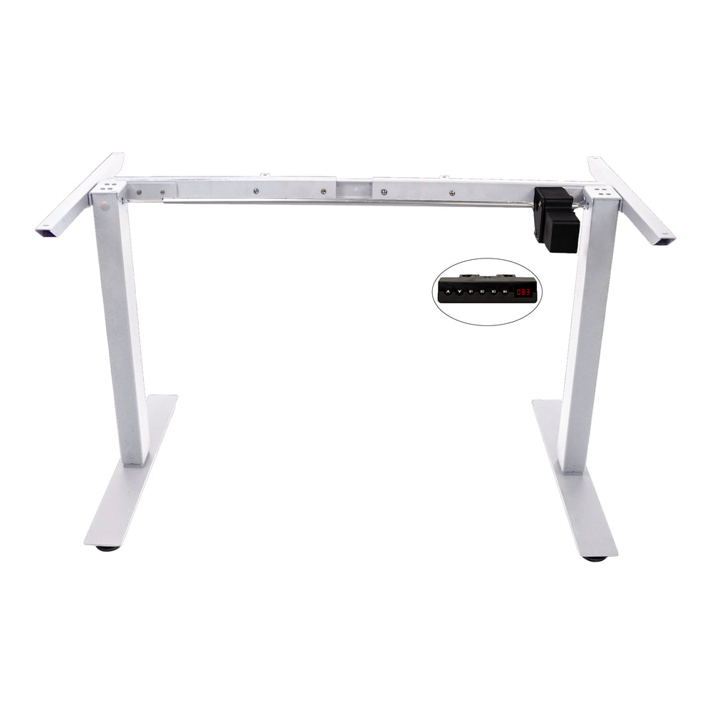 Image of AnthroDesk Electric Standing Desk Frame - White (SMP-1000W)