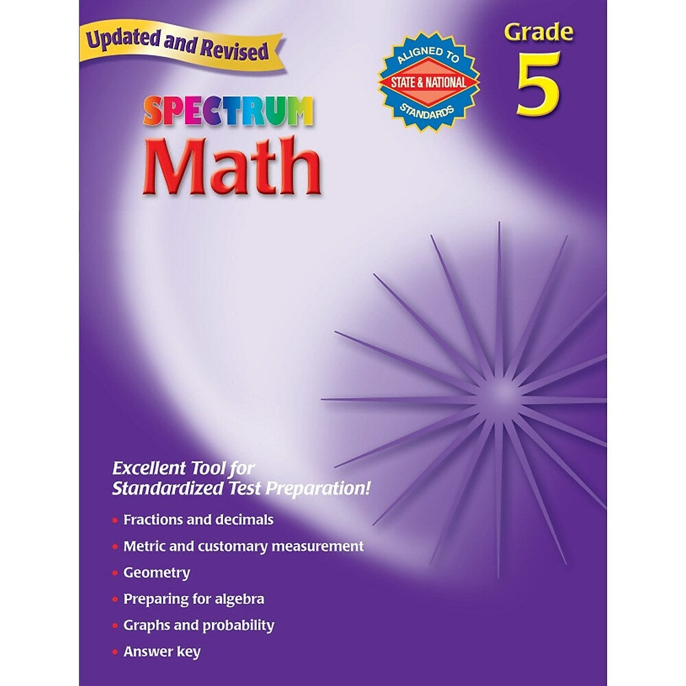 Image of Carson Dellosa Spectrum Math Workbook, Grade 5 (CD-704565)