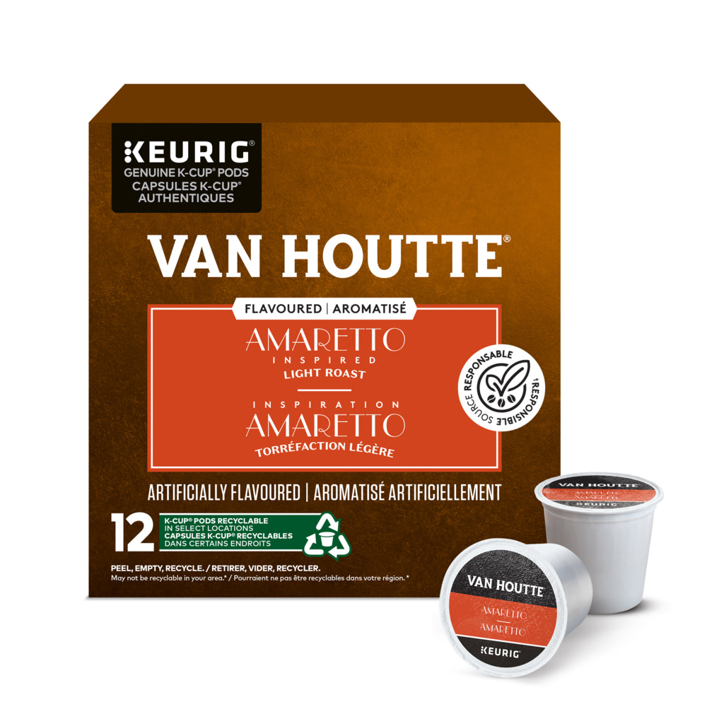 Image of Van Houtte Amaretto - Light Roast - K-Cup Coffee Pods - 12 Pack