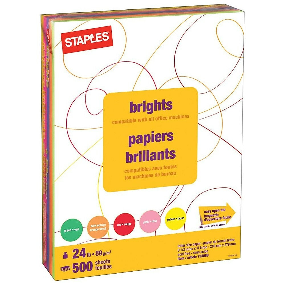 Astrobrights Colored Cardstock, 8-1/2 x 11 Inches, 65 lb, Lively Lemon, 250 Sheets, Yellow