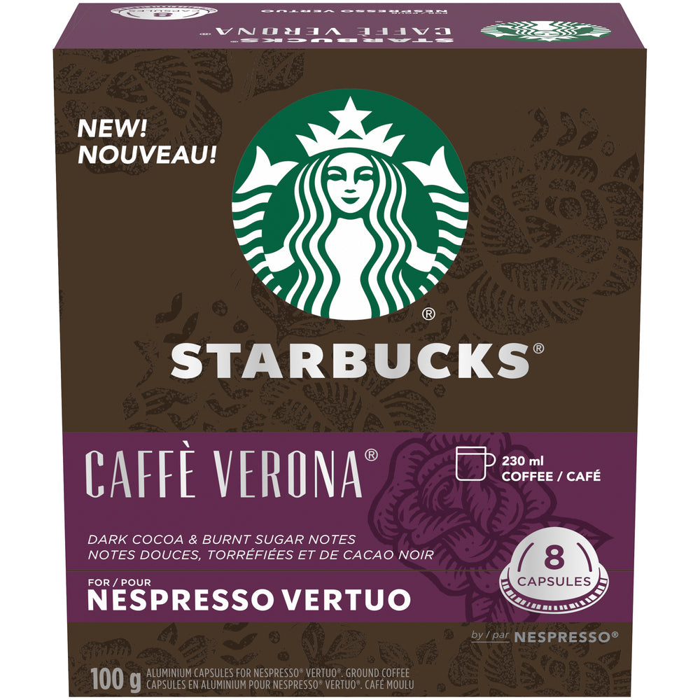 Image of Starbucks VertuoLine Caffe Verona Capsules - 8 Pack