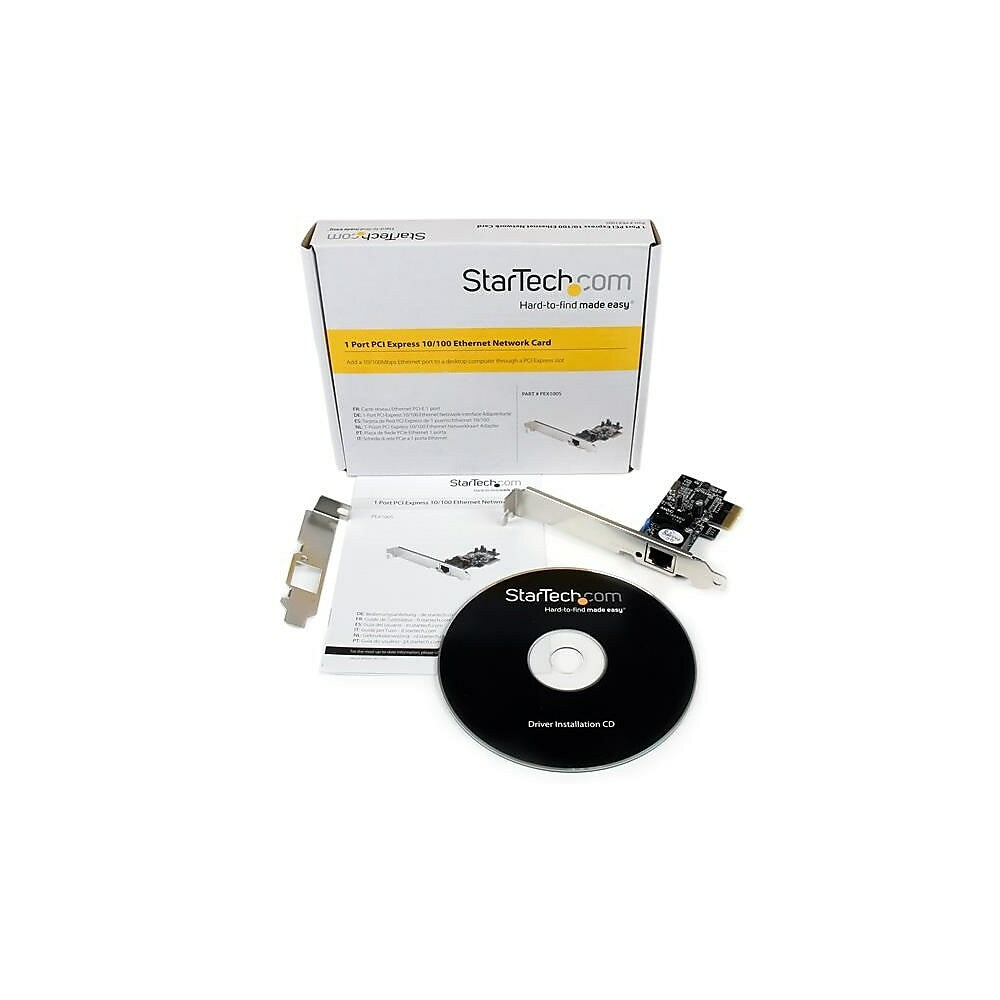 Image of StarTech 1 Port PCI Express 10/100 Ethernet Network Interface Adapter Card