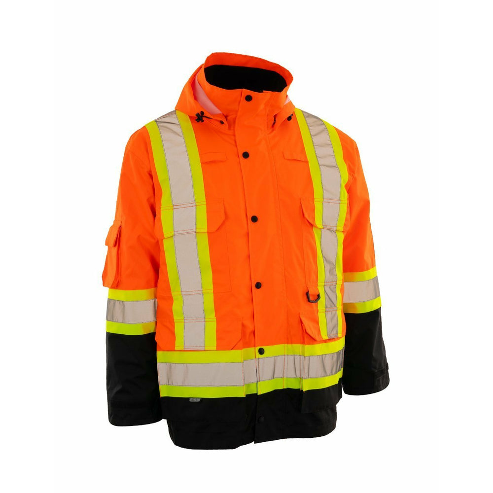 Image of Forcefield 4-in-1 Safety Parka - Orange with Black Trim - XL