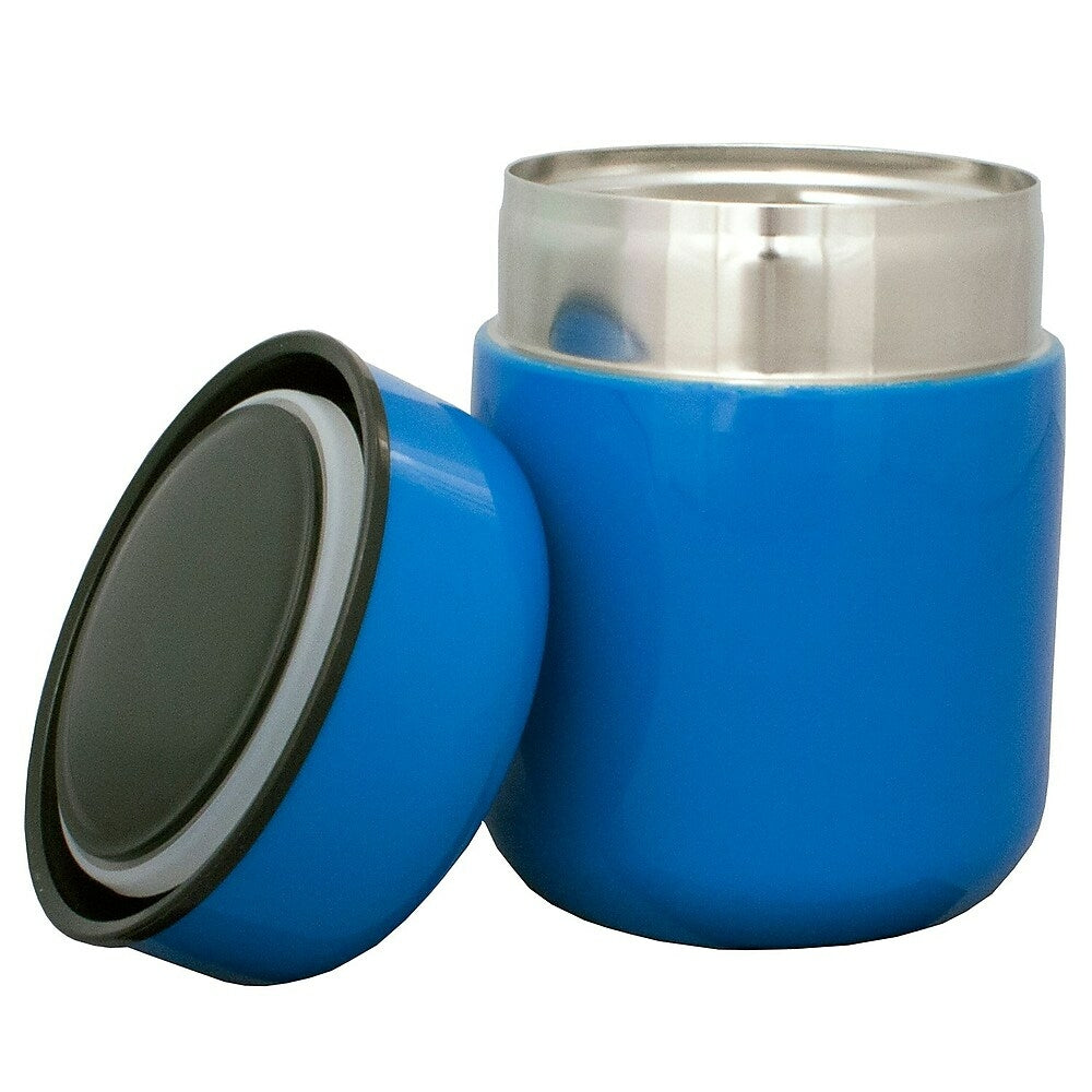 Image of Geo Stainless Steel Vacuum Flasks, 350mL, Blue, 2 Pack