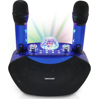 Machine de Karaoké pour Enfants et Adultes avec 1 Microphone Sans Fil  Karaoké et 1 Mic Filaire, Système de Haut-Parleurs Portable PA avec