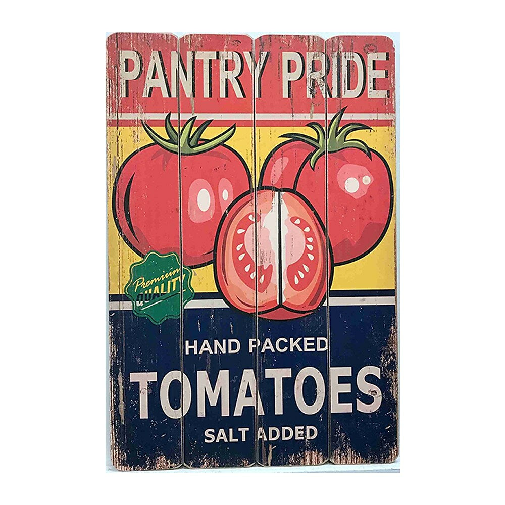Image of Sign-A-Tology Tomato Vintage Wooden Sign - 24" x 16"
