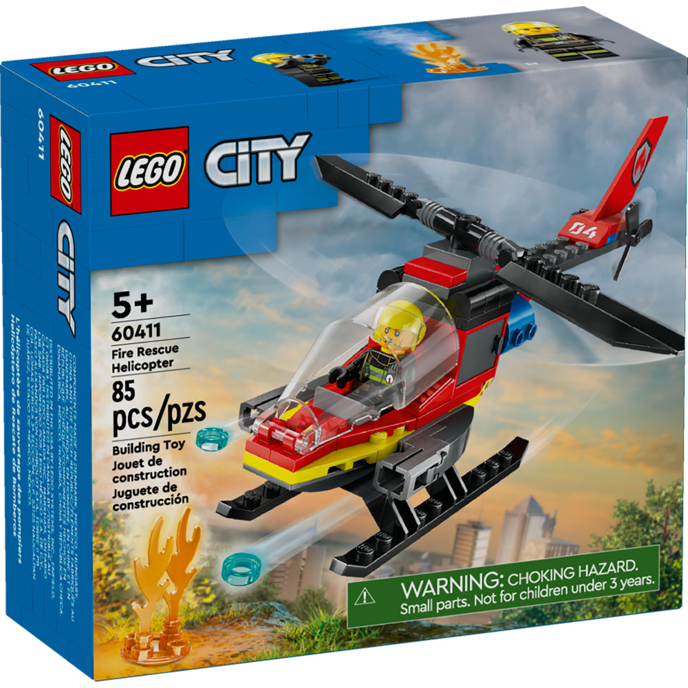 Image of LEGO City Fire Rescue Helicopter - 85 Pieces