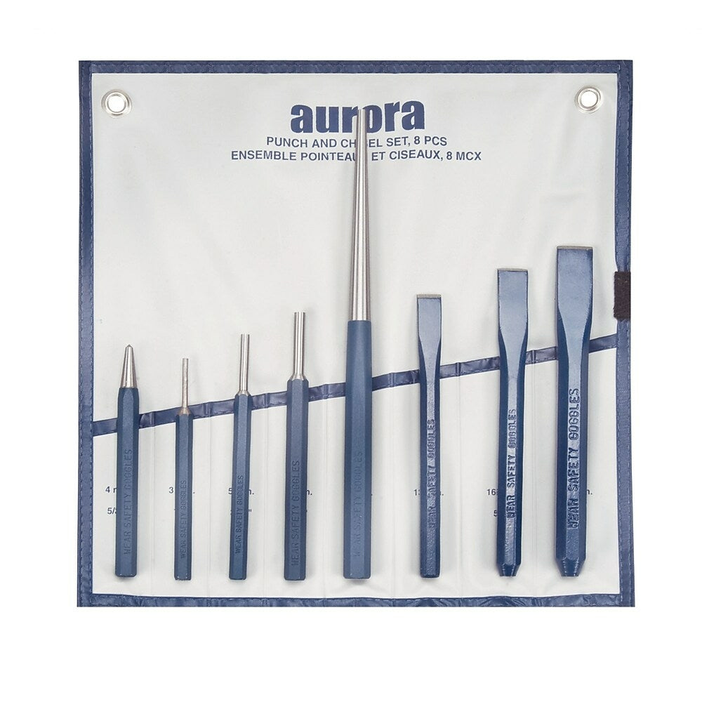 Image of Aurora Tools Punch and Chisel Set, 8-Piece