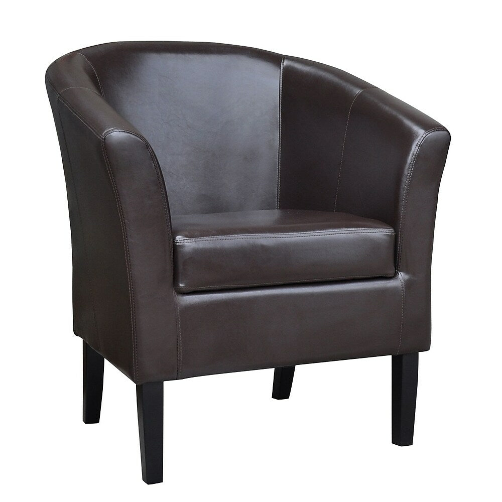 Image of Zipdecor Simon Club Chair, Brown (ZD141101BRN)
