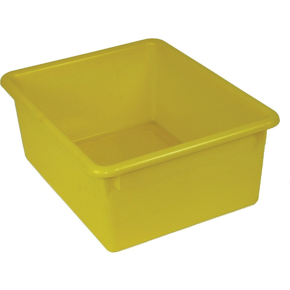 Image of Romanoff Products Stowaway Letter Box No Lid Yellow, 3 Pack (ROM16103)