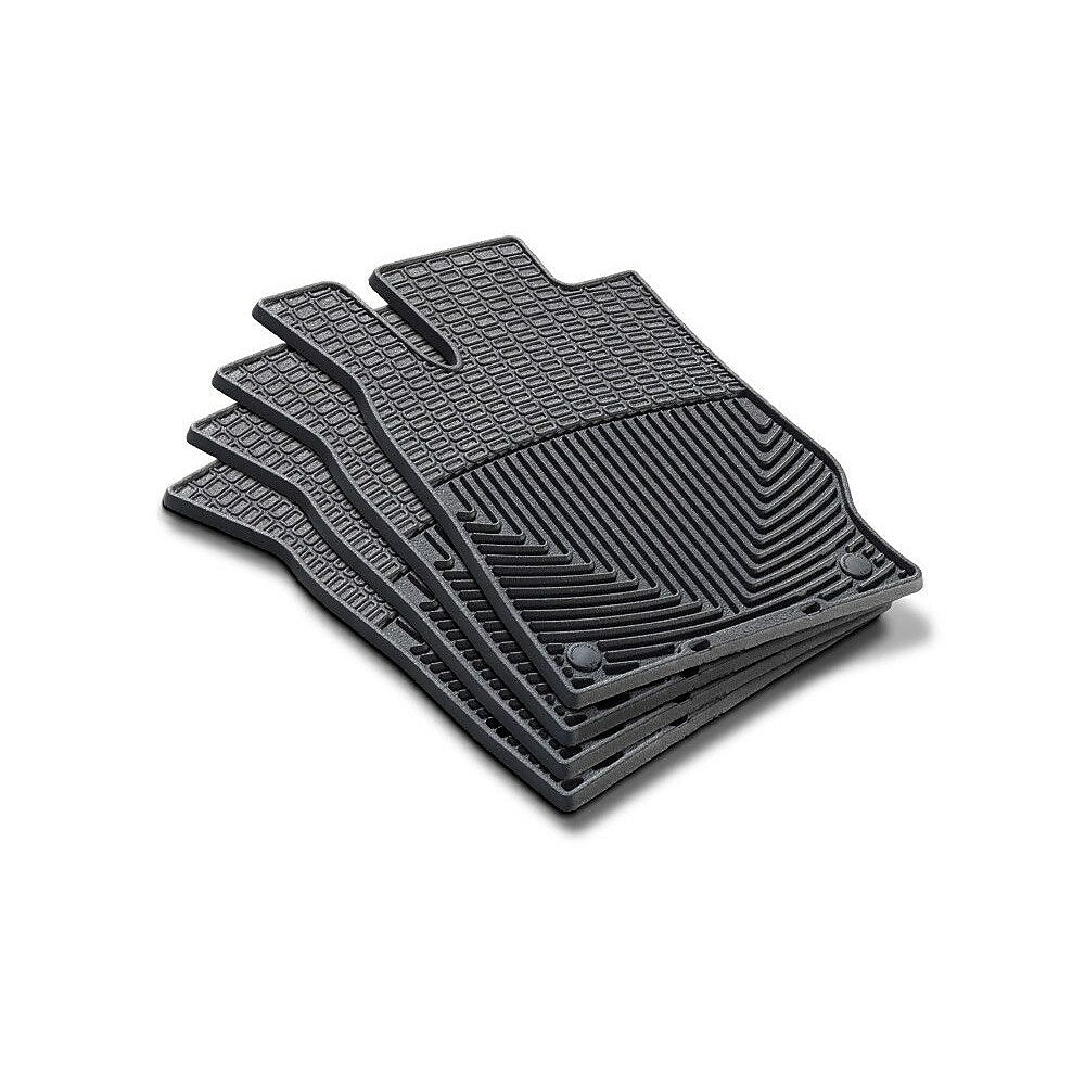 Image of WeatherTech Floor Mat Shaped Drink Coasters, Black, 4 Pack